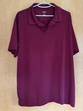 Haggar Men's Maroon Polo Shirt